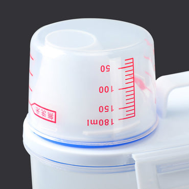 Household Multi-function Storage Box  Portable Large Plastic with Measuring Cup / KR-136