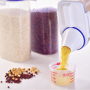 Household Multi-function Storage Box  Portable Large Plastic with Measuring Cup / KR-136