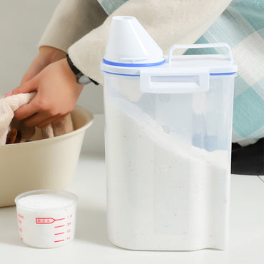 Household Multi-function Storage Box  Portable Large Plastic with Measuring Cup / KR-136