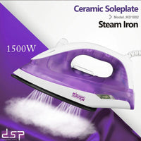 DSP Professional ceramic Steam Iron 1500W KD1002 - Karout Online -Karout Online Shopping In lebanon - Karout Express Delivery