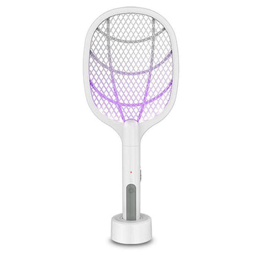 2 in 1 Electric Mosquitos Racket and Trap Lamp With Holder Base - Karout Online -Karout Online Shopping In lebanon - Karout Express Delivery