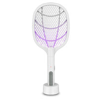 2 in 1 Electric Mosquitos Racket and Trap Lamp With Holder Base - Karout Online -Karout Online Shopping In lebanon - Karout Express Delivery
