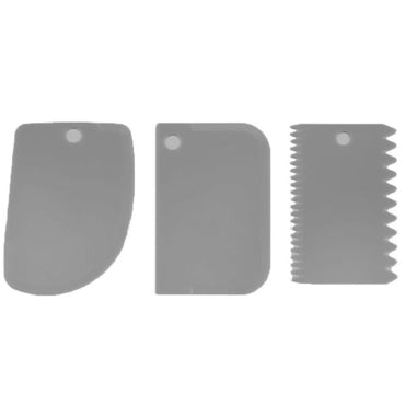 Plastlife Plastic Dough Cutter Bowl Scraper 3 Pcs - Karout Online -Karout Online Shopping In lebanon - Karout Express Delivery
