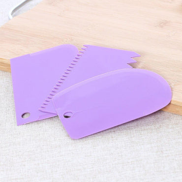 Plastlife Plastic Dough Cutter Bowl Scraper 3 Pcs - Karout Online -Karout Online Shopping In lebanon - Karout Express Delivery