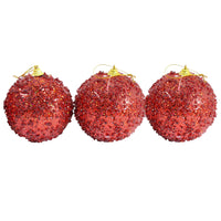 Christmas Ball Tree Decoration Set Of 3 Pcs / 20534