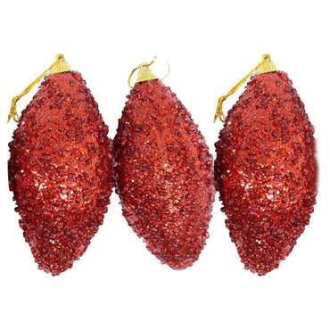 Christmas Cone Tree Decoration Set Of 3 Pcs