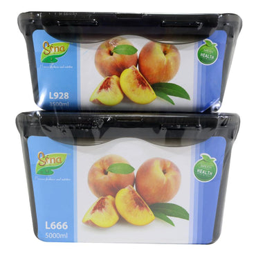 Power.G -Sina Rectangular Big Tupperware set ( 2 Pcs ) - Karout Online -Karout Online Shopping In lebanon - Karout Express Delivery