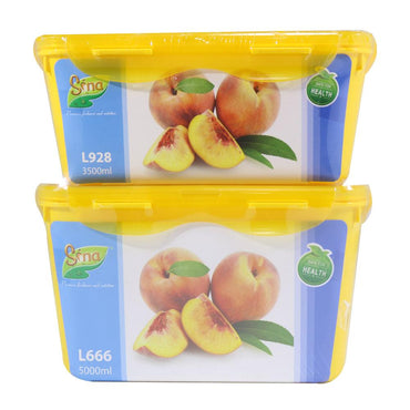 Power.G -Sina Rectangular Big Tupperware set ( 2 Pcs ) - Karout Online -Karout Online Shopping In lebanon - Karout Express Delivery