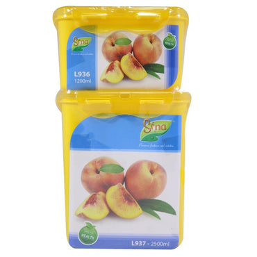 Power.G -Sina Squared Tupperware set (2 Pcs ) - Karout Online -Karout Online Shopping In lebanon - Karout Express Delivery