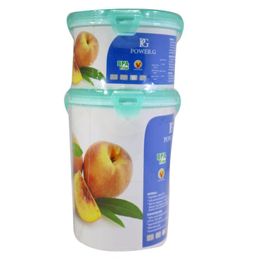 Power.G -Sina Rounded Tupperware set (2 Pcs ) / L944/L946 - Karout Online -Karout Online Shopping In lebanon - Karout Express Delivery