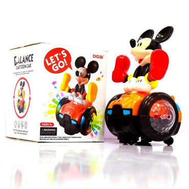 B/O Mickey Balance Cartoon Car With Light & Sound.