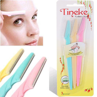 Tineke Eyebrow Razor Set of 3 pcs - Karout Online -Karout Online Shopping In lebanon - Karout Express Delivery
