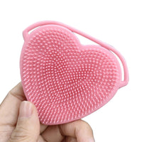 Heart Shape Silicone Double Sided Facial Cleansing Brush - Karout Online -Karout Online Shopping In lebanon - Karout Express Delivery