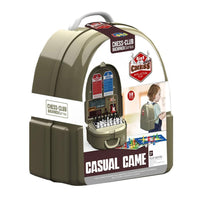 Travel CHESS games 4-in-1 in backpack.