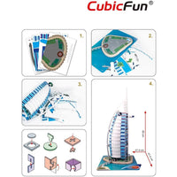 CubicFun Dubai Burjal AI Arabic 3D Puzzle 101 Pcs - Karout Online -Karout Online Shopping In lebanon - Karout Express Delivery