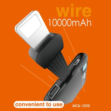 Shop Online Moxom MCK-009 Fast Charging Power Bank With Built-in Micro Connector And USB Port And Moxom MCK-009 10000mAH Power Bank With Build-in Micro Connector And LCD Display - Karout Online Shopping In lebanon