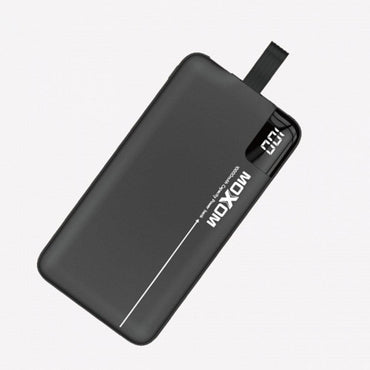 Shop Online Moxom MCK-009 Fast Charging Power Bank With Built-in Micro Connector And USB Port And Moxom MCK-009 10000mAH Power Bank With Build-in Micro Connector And LCD Display - Karout Online Shopping In lebanon