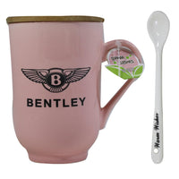 Mug with Wooden Lid And Spoon / I-207 - Karout Online -Karout Online Shopping In lebanon - Karout Express Delivery