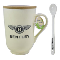 Mug with Wooden Lid And Spoon / I-207 - Karout Online -Karout Online Shopping In lebanon - Karout Express Delivery