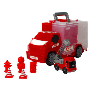 King Toys Fire Truck With Bag - Karout Online -Karout Online Shopping In lebanon - Karout Express Delivery