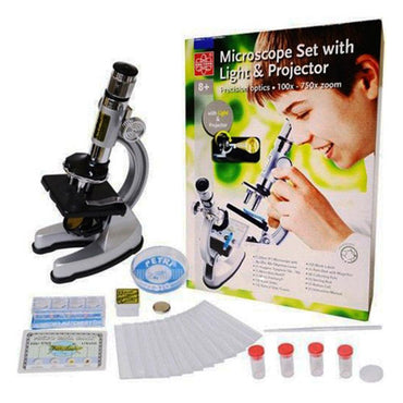 Edu Science Microscope With Light & Projector - Karout Online -Karout Online Shopping In lebanon - Karout Express Delivery