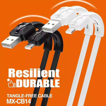 Shop Online MOXOM MX-CB14 Fast Charging Support High Speed Transfer Long Lasting MOXOM MX-CB14 DATA CABLE - Karout Online Shopping In lebanon