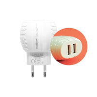 Shop Online MOXOM MX-HC02 Electric Charger Two Ports Fast Charging 2.4A High Quality MOXOM MX-HC02 Auto-ID 2.4a Fast Charging 2USB - Karout Online Shopping In lebanon