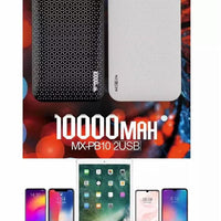 Shop Online Moxom MX-PB10 Power Bank 10000mAh Dual Fast Charging Port with Display Moxom MX-PB10 Power Bank - Karout Online Shopping In lebanon