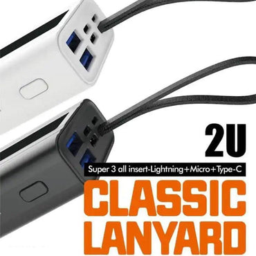 Shop Online Moxom MX-PB22 Power Bank 2 Ports Fast Charging 2.4A, Digital Display, 3 Ports Moxom MX-PB22 Wired Power Bank with LCD Display, 10000mAh - Karout Online Shopping In lebanon