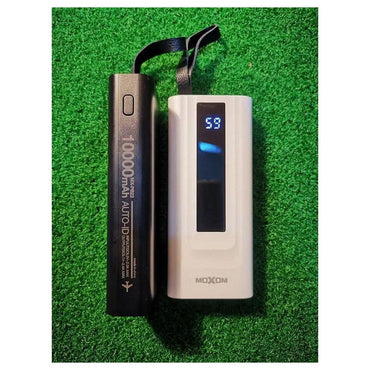 Shop Online Moxom MX-PB22 Power Bank 2 Ports Fast Charging 2.4A, Digital Display, 3 Ports Moxom MX-PB22 Wired Power Bank with LCD Display, 10000mAh - Karout Online Shopping In lebanon