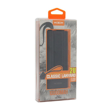 Shop Online Moxom MX-PB22 Power Bank 2 Ports Fast Charging 2.4A, Digital Display, 3 Ports Moxom MX-PB22 Wired Power Bank with LCD Display, 10000mAh - Karout Online Shopping In lebanon