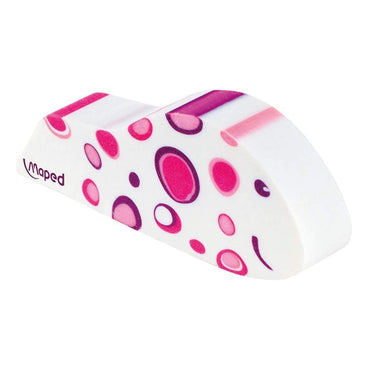Maped 119711 Ergo Fun Fancy Assorted Design Eraser Purple Stationery