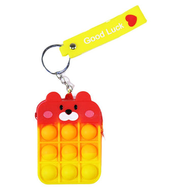 Small Pop It fidgets Keychain Bag with Faces PO-03 / TS-13 - Karout Online -Karout Online Shopping In lebanon - Karout Express Delivery