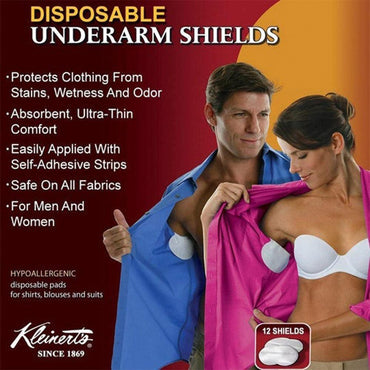Disposable Underarm Dress Shields 12 Pads (6 Pair) - Karout Online -Karout Online Shopping In lebanon - Karout Express Delivery