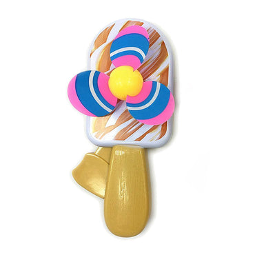 Ice Cream Plastic Manual Fan N-130 White Summer