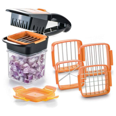 Nicer Dicer Quick Genius, 7 Pieces, Stainless Steel - Karout Online -Karout Online Shopping In lebanon - Karout Express Delivery