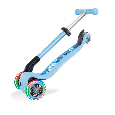 Globber Junior 3 Wheel Scooter Foldable Light Blue - Karout Online -Karout Online Shopping In lebanon - Karout Express Delivery