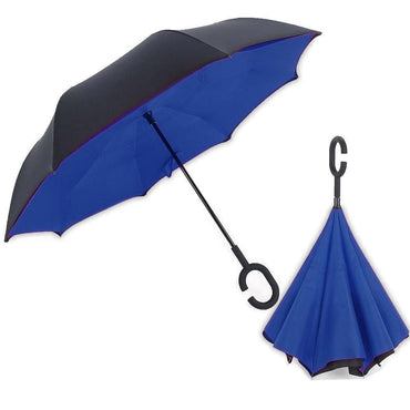 Reverse Umbrella Folding Double Layer Inverted C Hand Holder Stand / 010 - Karout Online -Karout Online Shopping In lebanon - Karout Express Delivery
