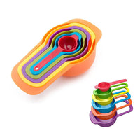 Graduated Plastic Measuring Cups and Spoons Set ( 6 Pcs) / 22FK097 - Karout Online -Karout Online Shopping In lebanon - Karout Express Delivery