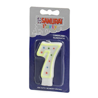 Samurai Birthday Candle Number 7 - Karout Online -Karout Online Shopping In lebanon - Karout Express Delivery