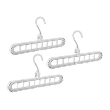 Organizers Multifunctional Magic Sliding Hanger 9 Hole Set of 3 pcs - Karout Online -Karout Online Shopping In lebanon - Karout Express Delivery