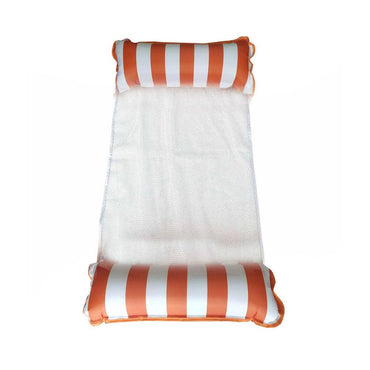 Shop Online Water Net Cloth Lounge Chair Foldable Inflatable Backrest Striped Floating Drainage - Karout Online Shopping In lebanon