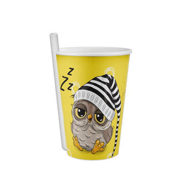 Titiz Plastik Yummy Straw Cup AP-9124/ 400ml - 14oz - Karout Online -Karout Online Shopping In lebanon - Karout Express Delivery