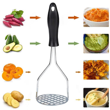 Potato masher stainless steel with Plastic Handle - Karout Online -Karout Online Shopping In lebanon - Karout Express Delivery