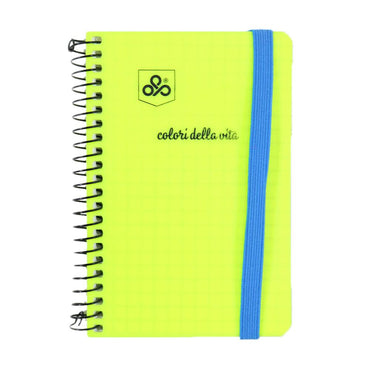 OPP Colori Della Vita Fluo Spiral With Elastic - 72 sheets / 7.5 x 10.5 cm - Karout Online -Karout Online Shopping In lebanon - Karout Express Delivery