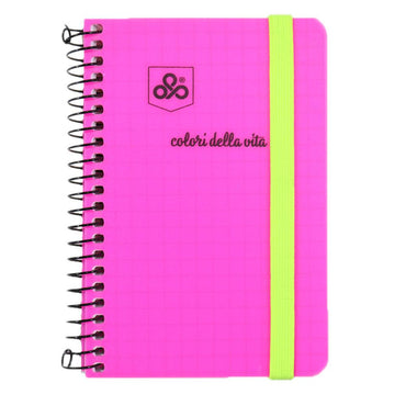 OPP Colori Della Vita Fluo Spiral With Elastic - 72 sheets / 7.5 x 10.5 cm - Karout Online -Karout Online Shopping In lebanon - Karout Express Delivery
