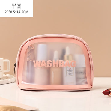 **(NET)**Multifunction Portable Small Pu Frosted Waterproof Cosmetic Bag / KC22-237