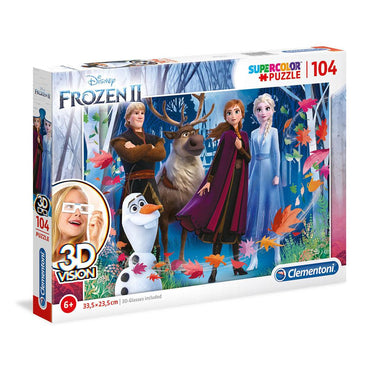 CLEMENTONI Disney Frozen 2  3D Vision Puzzle - Karout Online -Karout Online Shopping In lebanon - Karout Express Delivery
