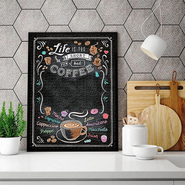 Clementoni Blackboard Puzzle Coffee 1000 pieces - Karout Online -Karout Online Shopping In lebanon - Karout Express Delivery