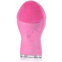 USB Rechargeable Electric Silicone Ultrasonic Facial Cleansing Face Brush Cleaner Waterproof - Karout Online -Karout Online Shopping In lebanon - Karout Express Delivery